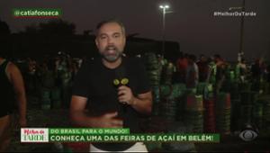 Conheça uma das feiras de açaí em Belém do Pará | Melhor da Tarde