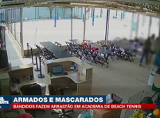 Bandidos fazem arrastão em quadra de beach tennis, em SP