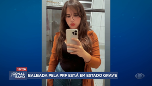 Baleada pela PRF no Rio está em estado grave