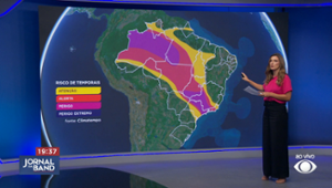 Previsão de chuva forte com risco de alagamentos no Sudeste