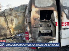 Ataque de Israel mata cinco jornalistas na Faixa de Gaza