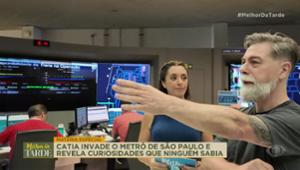 Catia Fonseca "invade" o Centro de Controle Operacional do Metrô de SP