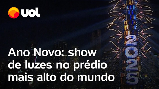 Dubai festeja a chegada de 2025 com fogos no prédio mais alto do mundo