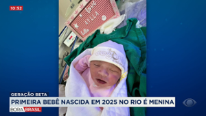 Primeira bebê nascida no Rio em 2025 veio ao mundo à 0h03