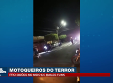 'Motoqueiros do terror' fazem manobras em bailes funk