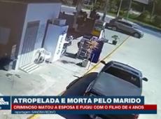 Criminoso mata esposa atropelada e foge com o filho de 4 anos