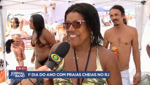 Dia 1 de 2025 teve sol e muita gente nas praias do Rio