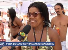 Dia 1 de 2025 teve sol e muita gente nas praias do Rio