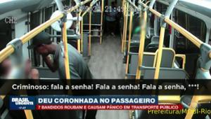 Bandidos roubam e causam pânico em transporte público