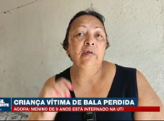 Vítima de bala perdida: criança de 9 anos está na UTI