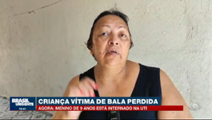 Vítima de bala perdida: criança de 9 anos está na UTI