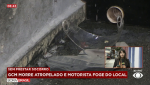 GCM morre atropelado após cair da moto em SP