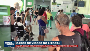 Casos de virose disparam no litoral de SP