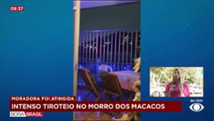 Mulher é vítima de bala perdida durante tiroteio no Morro dos Macacos