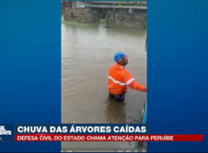 Chuva forte atinge Peruíbe, no Litoral de São Paulo