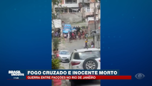 Fogo cruzado e inocente morto