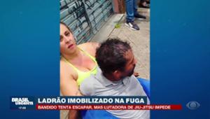 Lutadora de jiu-jitsu impede fuga de criminoso em SP