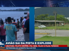 Testemunha fala sobre queda de avião no Litoral de SP