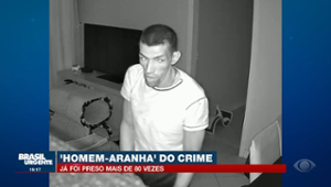 'Homem-Aranha' do crime já foi preso 89 vezes