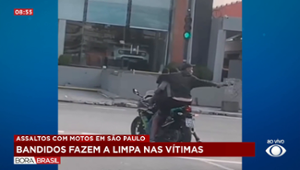 Bandidos em motocicletas fazem 'a limpa' nas vítimas em SP