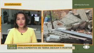 Deslizamentos de terra deixam 11 mortos em Minas Gerais | Melhor da Tarde