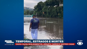 Chuva causa deslizamentos e destrói casas em Minas Gerais