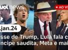 Posse de Trump, Meta responde AGU, Lula e Bin Salman, morre Benedito de Lir