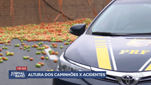 Altura e peso de caminhões contribui para tombamentos em rodovias