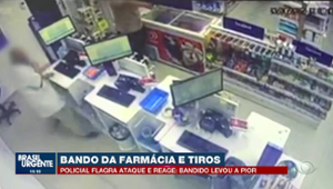 Bando se dá mal e bandido leva tiro de policial em farmácia