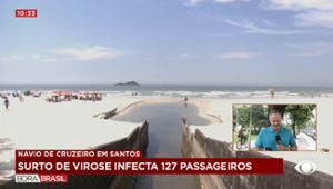 Surto de virose infecta 127 passageiros em navio no litoral de SP