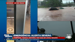 "Cuidar da sua segurança pessoal", diz bombeiro sobre chuvas em SP