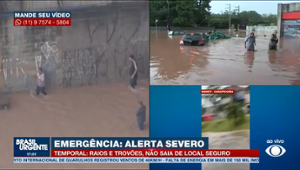 Chuva em SP: homem é flagrado surfando dentro de caixa d'água