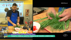 Salada de linguiça? Chef Raul Lemos ensina a fazer receita refrescante