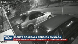 Morta dentro de casa: bala perdida