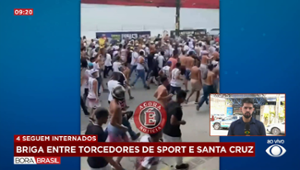 Briga entre torcedores de Sport e Santa Cruz causa pânico em Recife