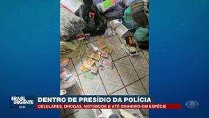 Celulares e até drogas dentro de presídio da polícia civil