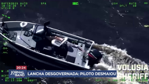 Barco se descontrola após piloto desmaiar