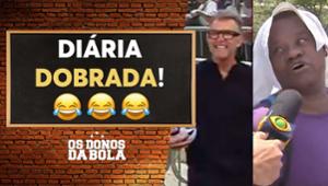 Neto se diverte com comerciante do Corinthians e promete 'diária dobrada'