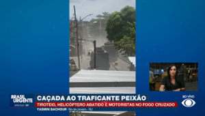 Caçada ao traficante peixão tem tiroteio, helicóptero abatido e via fechada