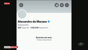 Conta do ministro Alexandre de Moraes no X é desativada