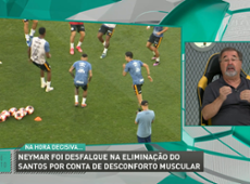 Marco Aurélio explica lesão que o tirou Neymar de Corinthians x Santos