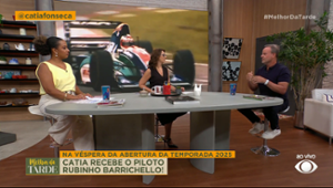 Catia Fonseca entrevista Rubinho Barrichello no Melhor da Tarde