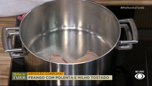 FRANGO COM POLENTA SIMPLES: aprenda receita mineira | Melhor da Tarde