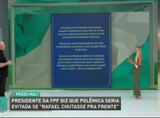 ‘Não devia tirar o foco da arbitragem’, diz Ronaldo sobre presidente da FPF