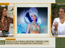 PAOLLA OLIVEIRA revela TREINO INTENSO com pesos para sambar na avenida