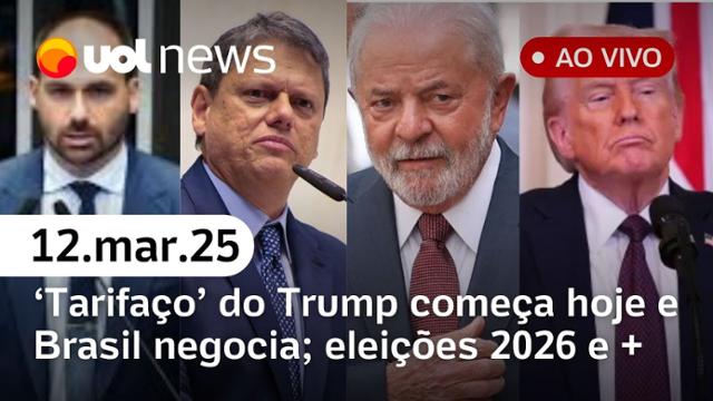 Conta de luz dispara e inflação bate recorde; Trump começa 'tarifaço', e Brasil negocia | UOL News 12/03/25