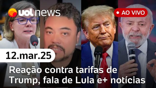 Tarifas de Trump: reação do Itamaraty e do governo; Lula cita 'mulher bonita' e mais  | UOL News 12/03/25