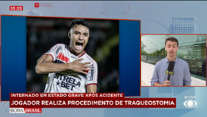 Jogador do Bragantino realiza traqueostomia e segue em estado grave