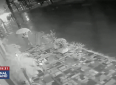 Mulher leva choque durante temporal no Distrito Federal