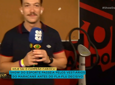Veja os vestiários do Flamengo e Fluminense antes da final do Carioca